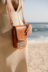 Model wearing Jenn Lee Maui Micro Bag