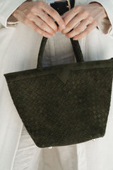 Olive Suede Tote - Jenn Lee