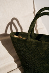 Olive Suede Tote - Jenn Lee