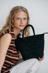 Onyx Suede Tote - Jenn Lee
