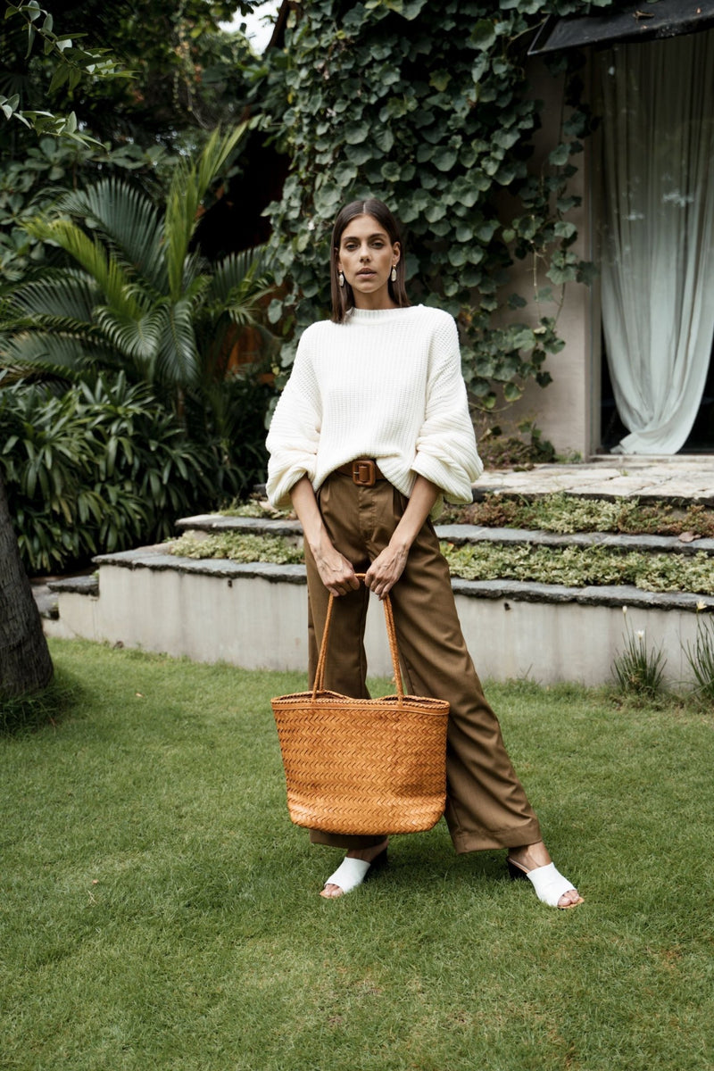 The Jackson Braided Leather Tote - Jenn Lee